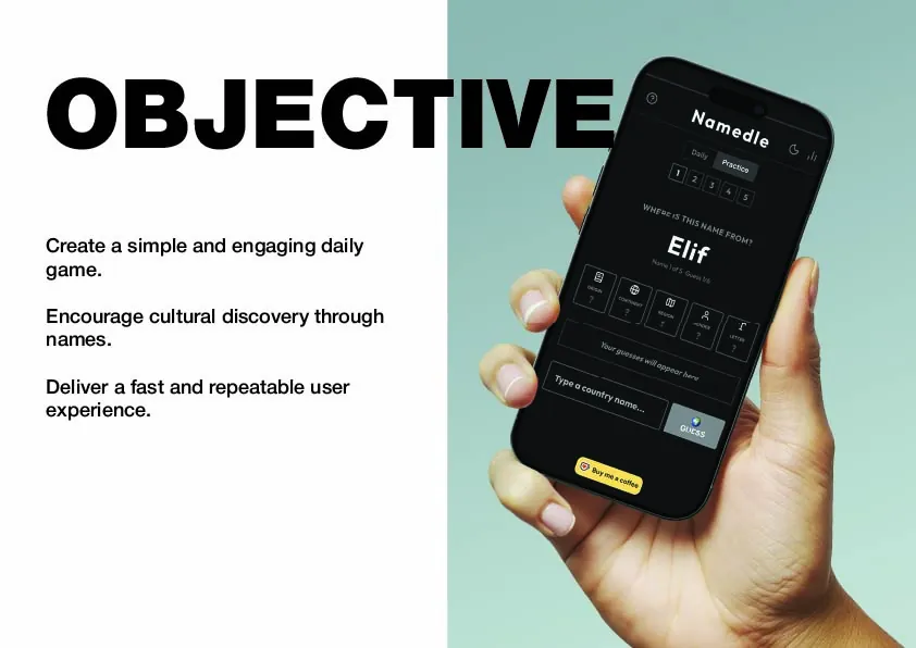 Objective and mobile mockup