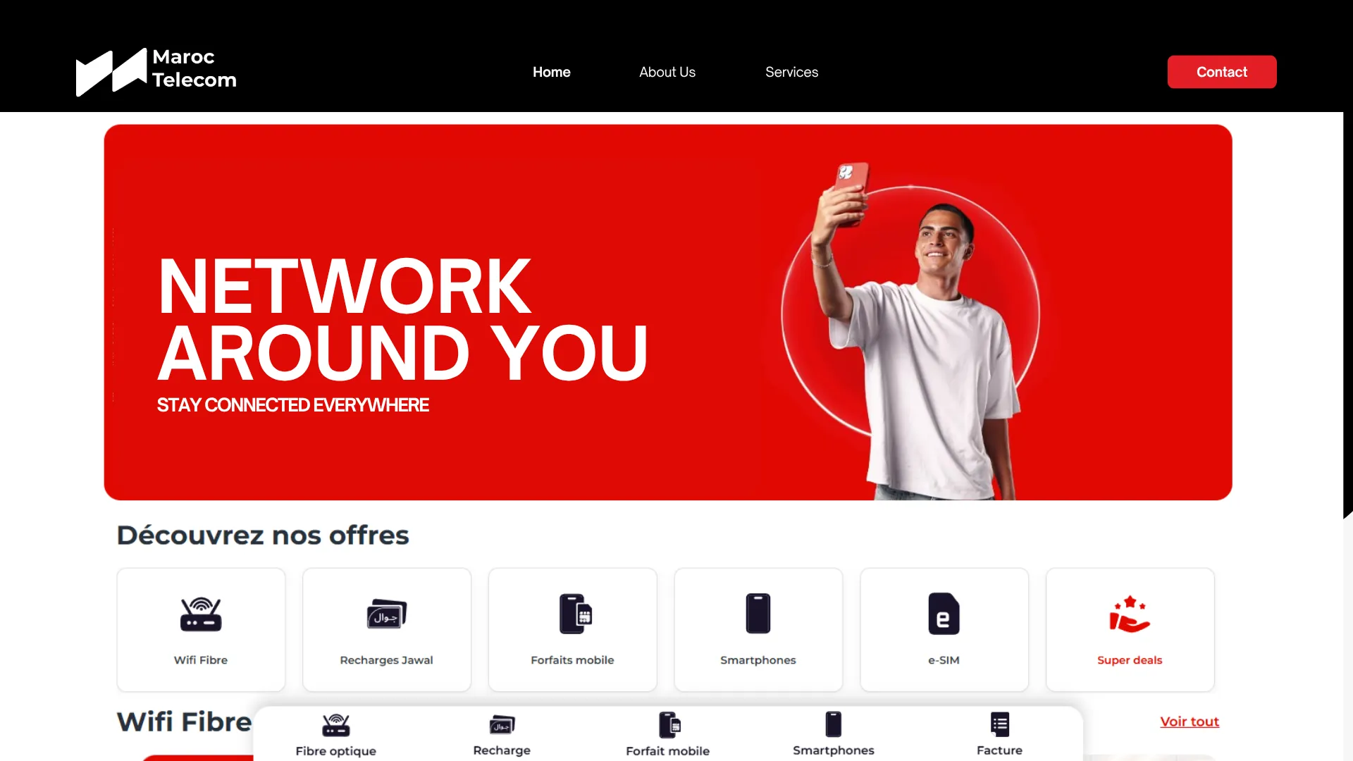 Website redesign concept