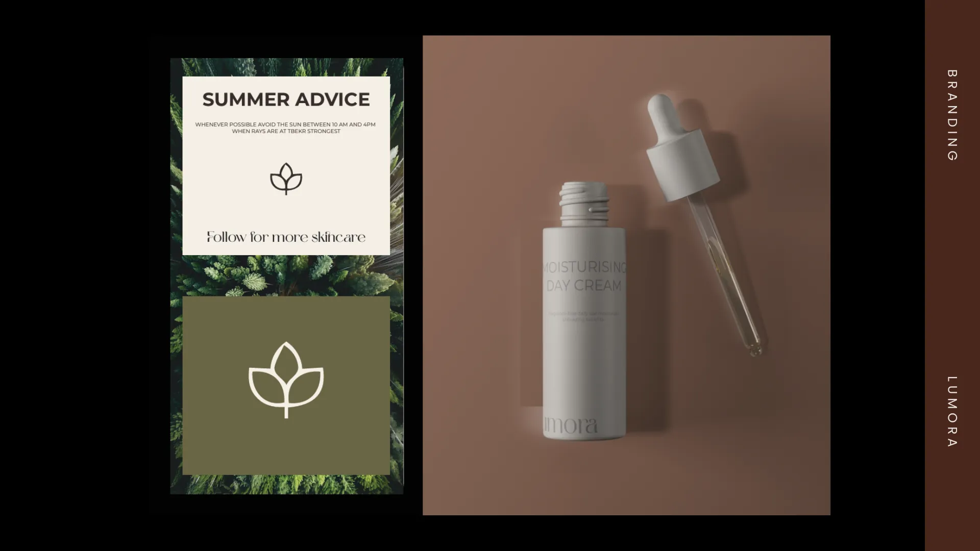 Social media post and dropper bottle